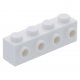 LEGO kocka 1x4 oldalán négy bütyökkel, fehér (30414)